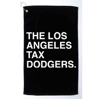 The Los Angeles Tax Dodgers Platinum Collection Golf Towel