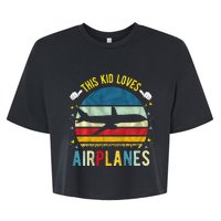 This Loves Airplanes Bella+Canvas Jersey Crop Tee