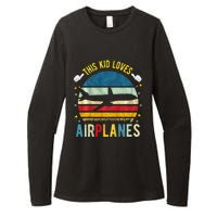 This Loves Airplanes Womens CVC Long Sleeve Shirt