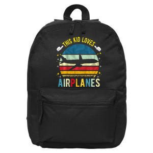 This Loves Airplanes 16 in Basic Backpack