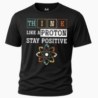 Think Like A Proton Stay Positive Periodic Table Chemistry Cooling Performance Crew T-Shirt