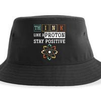 Think Like A Proton Stay Positive Periodic Table Chemistry Sustainable Bucket Hat