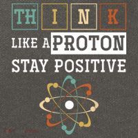 Think Like A Proton Stay Positive Periodic Table Chemistry Cotton Canvas Backpack