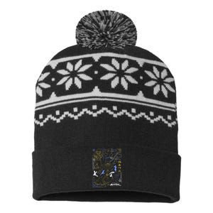 The Last Airbender Character Line Art USA-Made Snowflake Beanie