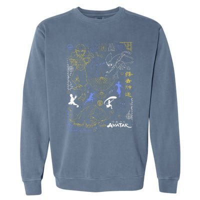 The Last Airbender Character Line Art Garment-Dyed Sweatshirt