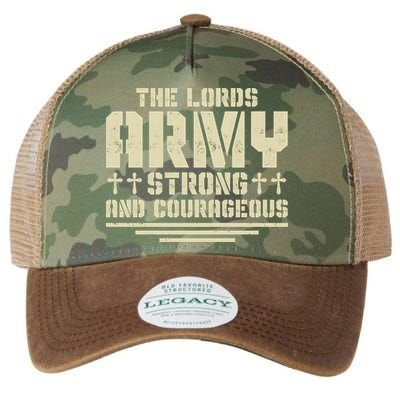 The Lords Army Strong And Courageous Jesus Christ Legacy Tie Dye Trucker Hat