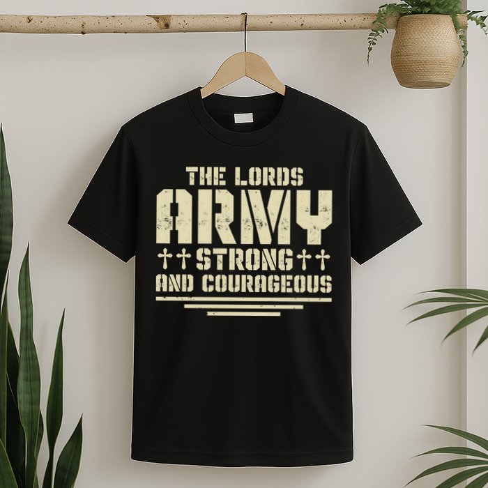 The Lords Army Strong And Courageous Jesus Christ T-Shirt