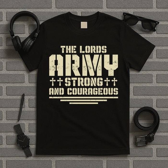 The Lords Army Strong And Courageous Jesus Christ T-Shirt