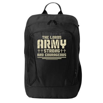 The Lords Army Strong And Courageous Jesus Christ City Backpack