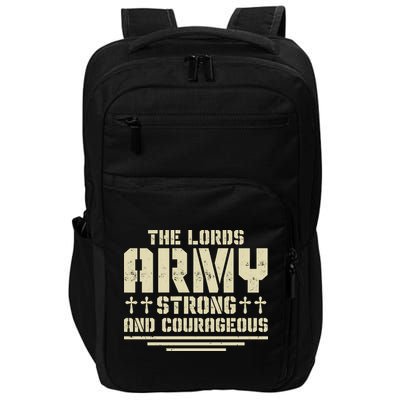 The Lords Army Strong And Courageous Jesus Christ Impact Tech Backpack