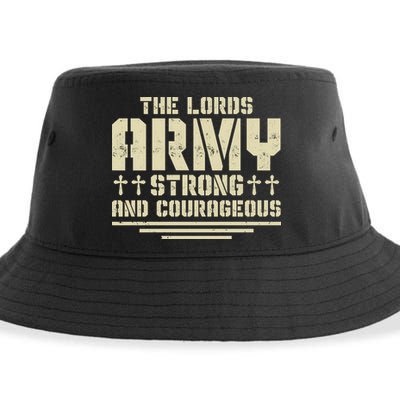 The Lords Army Strong And Courageous Jesus Christ Sustainable Bucket Hat