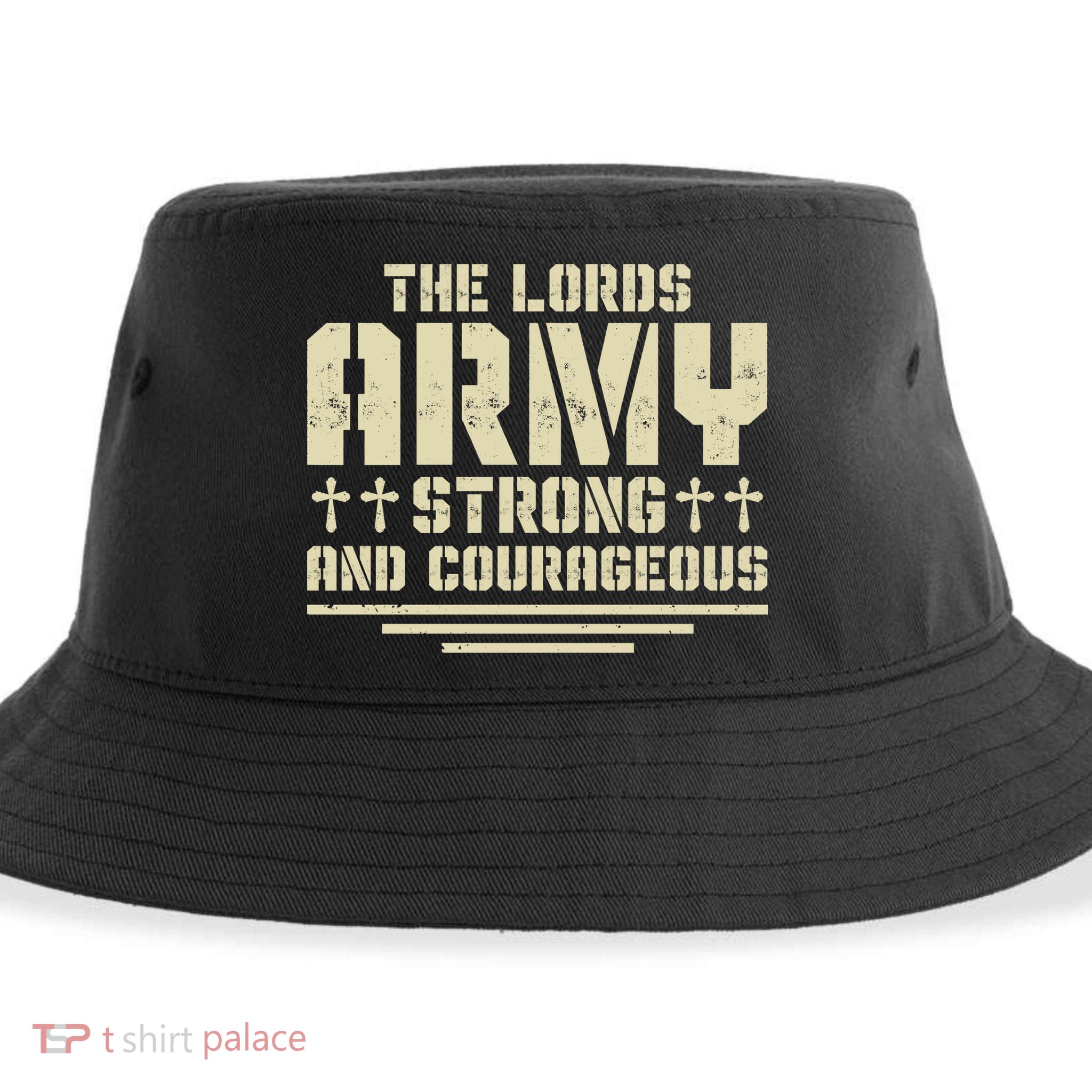 The Lords Army Strong And Courageous Jesus Christ Sustainable Bucket Hat