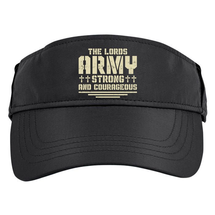 The Lords Army Strong And Courageous Jesus Christ Adult Drive Performance Visor
