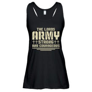 The Lords Army Strong And Courageous Jesus Christ Ladies Essential Flowy Tank