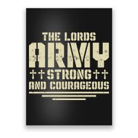 The Lords Army Strong And Courageous Jesus Christ Poster