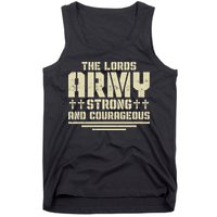 The Lords Army Strong And Courageous Jesus Christ Tank Top