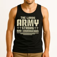 The Lords Army Strong And Courageous Jesus Christ Tank Top