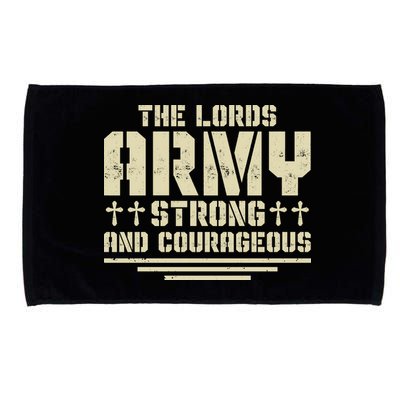 The Lords Army Strong And Courageous Jesus Christ Microfiber Hand Towel