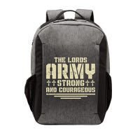 The Lords Army Strong And Courageous Jesus Christ Vector Backpack