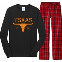 Texas Longhorn Austin Pride Vintage Beauty Long Sleeve Pajama Set