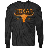 Texas Longhorn Austin Pride Vintage Beauty Tie-Dye Long Sleeve Shirt