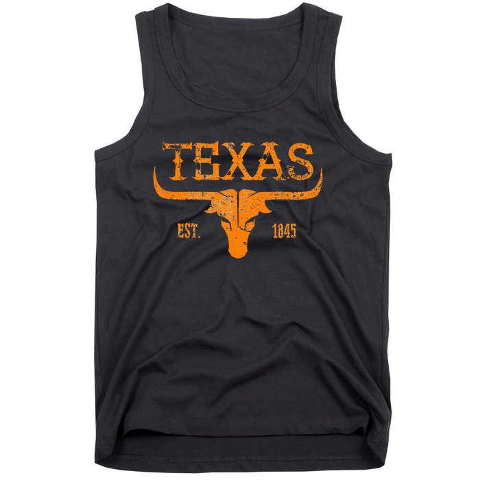 Texas Longhorn Austin Pride Vintage Beauty Tank Top