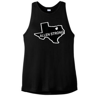 Texas Love Allen Strong Ladies PosiCharge Tri-Blend Wicking Tank