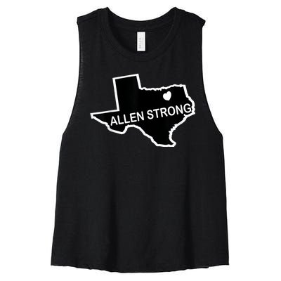 Texas Love Allen Strong Women's Racerback Cropped Tank