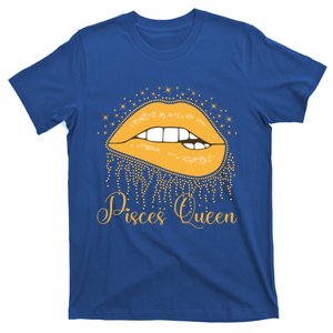 Trendy Lip Biting Pisces Queen Lips Drip Graphic Design Meaningful Gift T-Shirt