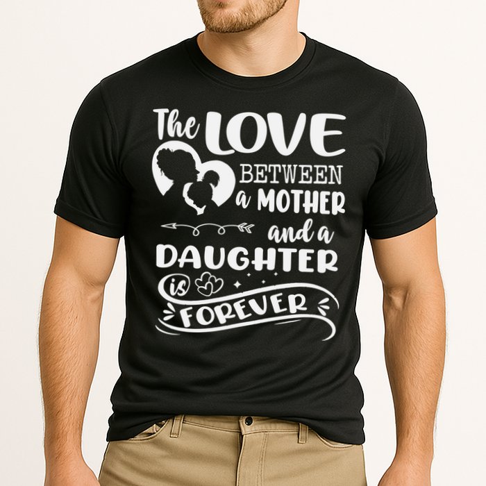 THE LOVE BETWEEN A MOTHER AND DAUGHTER IS FOREVER Cooling Performance Crew T-Shirt