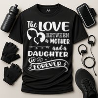 THE LOVE BETWEEN A MOTHER AND DAUGHTER IS FOREVER Cooling Performance Crew T-Shirt