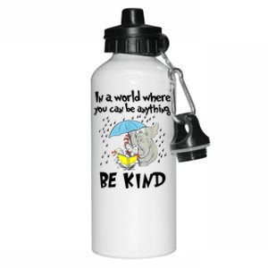 Teacher Life Be Kind Gift For Teacher Cat In Hat Aluminum Water Bottle