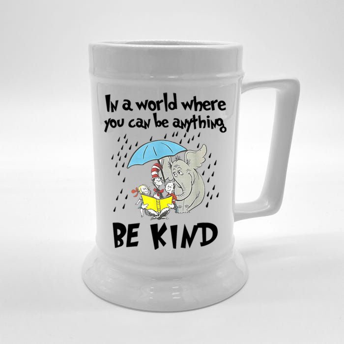 Teacher Life Be Kind Gift For Teacher Cat In Hat Beer Stein