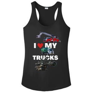 Truck Lovers Born To Truck Driving Passion Ladies PosiCharge Competitor Racerback Tank