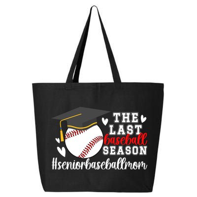 The Last Baseball Season Baseball Senior Mom 2025 25L Jumbo Tote