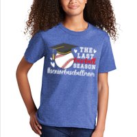 The Last Baseball Season Baseball Senior Mom 2025 Kids T-Shirt