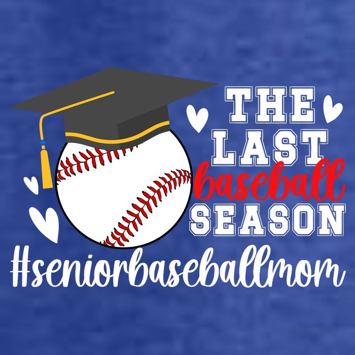 The Last Baseball Season Baseball Senior Mom 2025 Kids T-Shirt