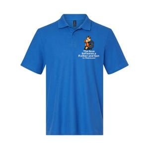 The Love Between A Father And Son Is Forever Fathers Day Meaningful Gift Softstyle Adult Sport Polo