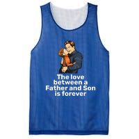 The Love Between A Father And Son Is Forever Fathers Day Meaningful Gift Mesh Reversible Basketball Jersey Tank