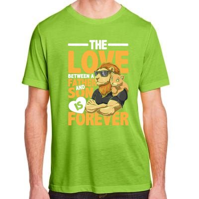 The Love Between A Father And Son Is Forever Gift Adult ChromaSoft Performance T-Shirt