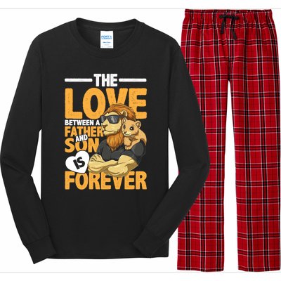 The Love Between A Father And Son Is Forever Gift Long Sleeve Pajama Set