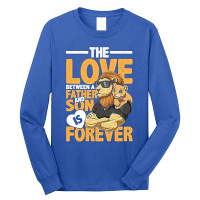 The Love Between A Father And Son Is Forever Gift Long Sleeve Shirt