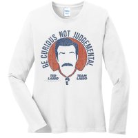 Ted L.A.S.S.O Be Curious Not Judgemental Ladies Long Sleeve Shirt