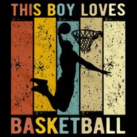 This  Loves Basketball Boys Basketball Long Sleeve Shirt