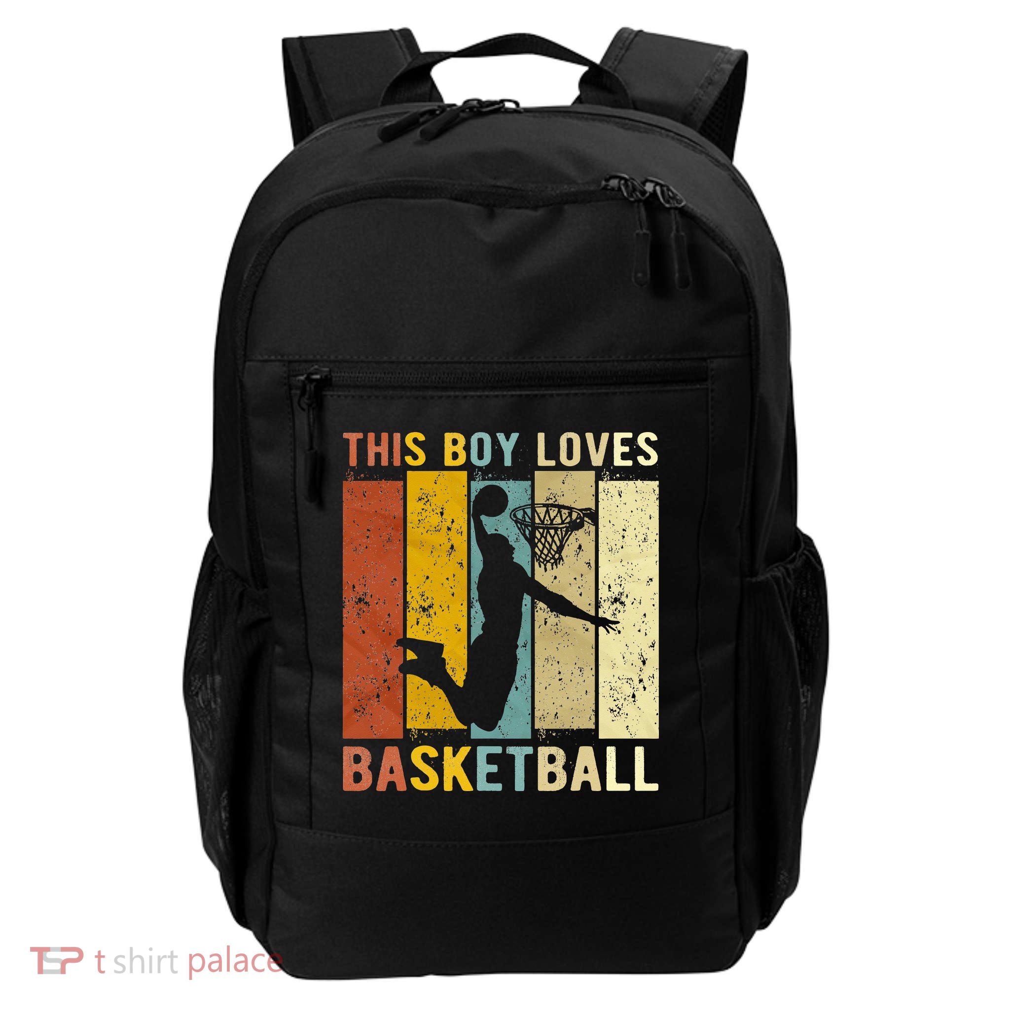 This  Loves Basketball Boys Basketball Backpack