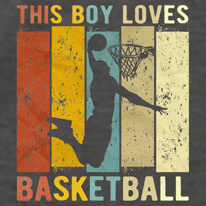 This  Loves Basketball Boys Basketball Vector Backpack