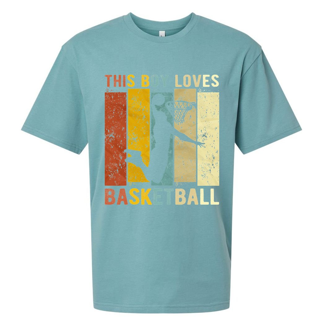 This  Loves Basketball Boys Basketball Sueded Cloud Jersey T-Shirt