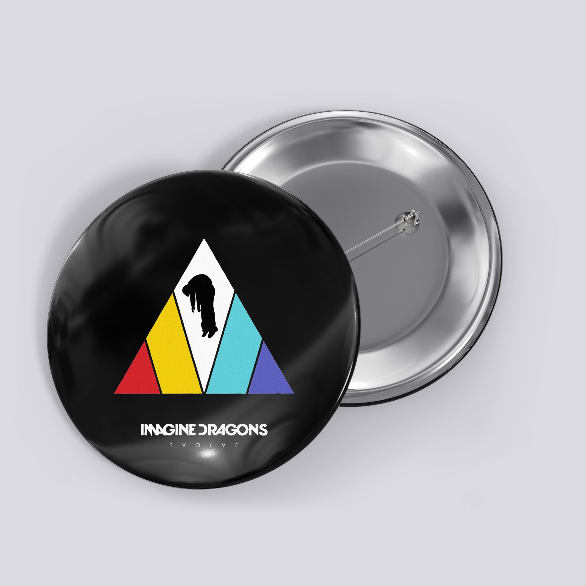 Triangle Logo Black Button