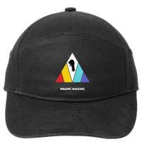 Triangle Logo Black 7-Panel Snapback Hat