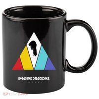 Triangle Logo Black 11oz C Handle Ceramic Mug